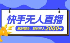 快手美女跳舞3.0,简单无脑,轻轻松松日入2000+