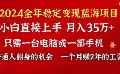 2024蓝海项目 小游戏直播 单日收益10000+，月入35W,小白当天上手