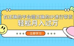 在正确的平台蹭正确的IP进行带货