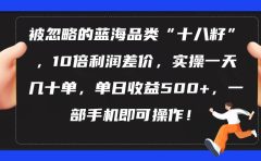 被忽略的蓝海品类“十八籽”，10倍利润差价，实操一天几十单 单日收益500+