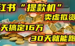 2025年，我发现一个小红书“提款机”：靠卖虚拟资料，92天搞定16万，这个模式30天就能跑通！