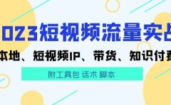 2023短视频流量实战 本地、短视频IP、带货、知识付费