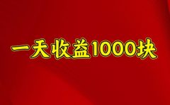 2025开年暴力项目,一天收益1000+,可放大,可复制