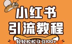 小红书运营引流全系列课程，每天引流100精准粉