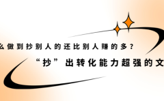 怎么做到抄别人的还比别人赚的多?【付费文章】