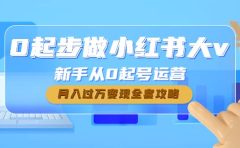 0起步做小红书大v,新手从0起号运营