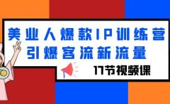 美业人爆款IP训练营，引爆客流新流量（17节视频课）