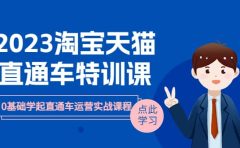 2023淘宝·天猫直通车评特训课,0基础学起直通车运营实战课程(8节课时)