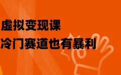 虚拟变现课，冷门赛道也有暴利，手把手教你玩转冷门私域