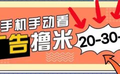 新平台看广告单机每天20-30＋，无任何门槛，安卓手机即可，小白也能上手