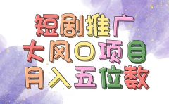 拥有睡眠收益的短剧推广大风口项目,十分钟学会,多赛道选择,月入五位数