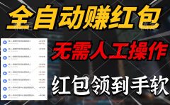 全自动赚红包，无需人工操作，100%出收益，赚不到请你打死我