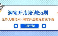 淘宝开店培训55期：无界人群技术-淘宝开店教程打包下载