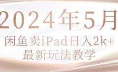 2024年5月闲鱼卖ipad日入2k,最新玩法教学