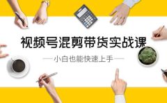 视频号-混剪带货实战课,小白也能快速上手(10节课)