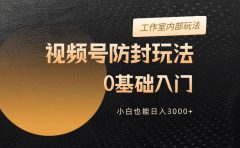 2024视频号升级防封玩法,零基础入门,小白也能日入3000+