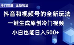 冷门赛道,全新玩法,轻松每日收益500+,单日破万播放,小白也能无脑操作