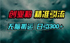 视频号纯搬运日引300+创业粉教程！