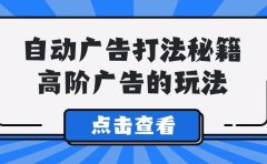 A lice自动广告打法秘籍，高阶广告的玩法