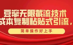 豆瓣无限截流创业粉，一键操作，卷死同行，简单操作好上手附赠全套工具