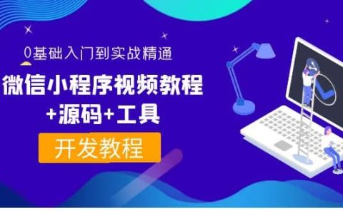 外面收费1688的微信小程序视频教程+源码+工具：0基础入门到实战精通！