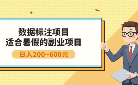 副业赚钱：人工智能数据标注项目，简单易上手，小白也能日入200+