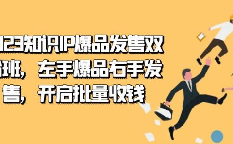 2023知识IP-爆品发售双 阶班，左手爆品右手发售，开启批量收钱