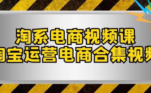 淘系-电商视频课，淘宝运营电商合集视频（33节课）