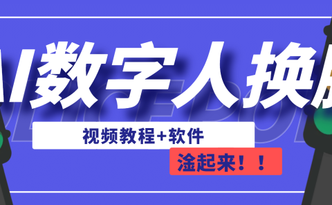 AI数字人换脸，可做直播（教程+软件）