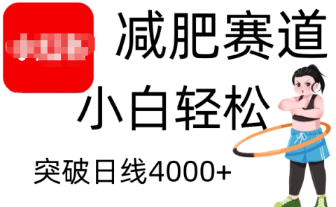 小红书减肥赛道，小白轻松日利润4000+