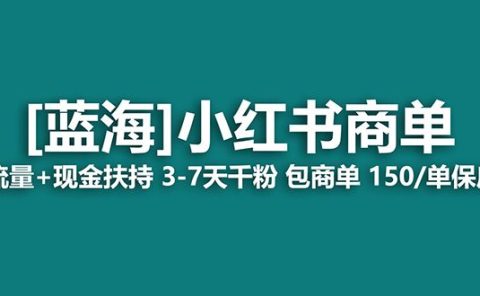 【蓝海项目】小红书商单项目,7天就能接广告变现,稳定一天500+保姆级玩法