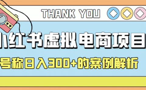最新小红书项目-学科虚拟资料搞钱玩法，案例解析