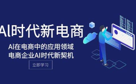 Al-时代新电商，Al在电商中的应用领域，电商企业AI时代新契机