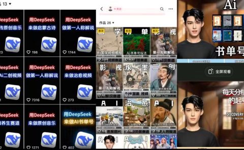 Deep seek项目拆解+卡通数字人25年4月新玩法日引200+创业粉十分钟一条混剪日稳定四位数变现！