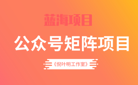 蓝海公众号矩阵项目训练营,0粉冷启动,公众号矩阵账号粉丝突破30w