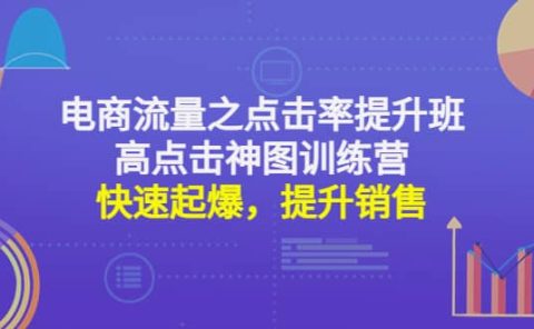 电商流量之点击率提升班+高点击神图训练营:快速起爆,提升销售
