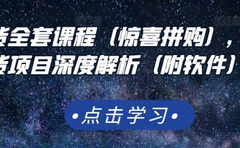 京东撸货全套课程（惊喜拼购），京东撸货项目深度解析（附软件）