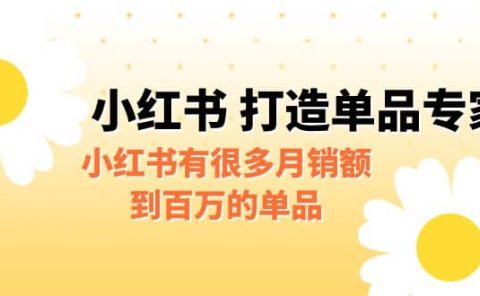 某公众号付费文章《小红书 打造单品专家》小红书有很多月销额到百万的单品