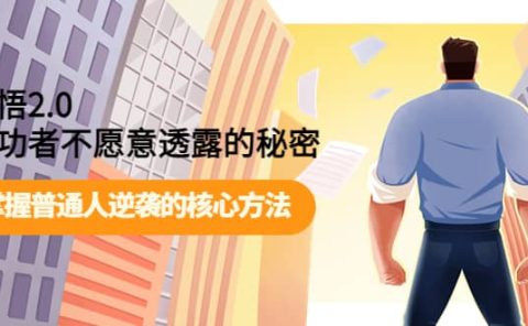 开悟2.0成功者不愿意透露的秘密:掌握普通人逆袭的核心方法