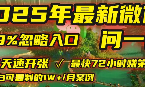 2025年，被99%的人忽视的微信问一问：每天写300字，最快3天就能“开张”赚到第一笔钱，有人已稳定月入1W+！
