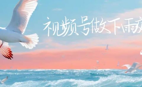 视频号做下雨视频一个账号一周涨粉10W+年入100w