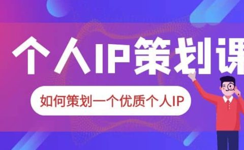 2023普通人都能起飞的个人IP策划课,如何策划一个优质个人IP