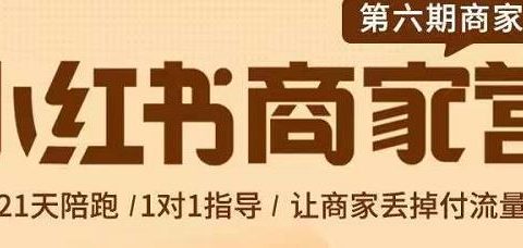 贾真-小红书商家营第6期商家版,21天带货陪跑课,让商家丢掉付流量