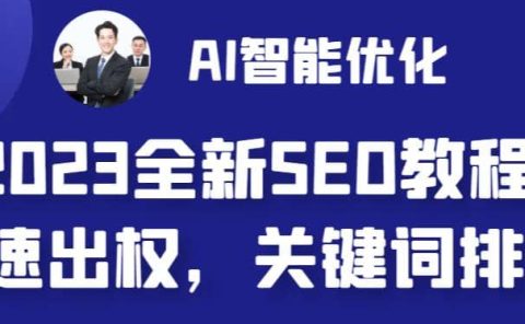 2023最新网站AI智能优化SEO教程，简单快速出权重，AI自动写文章+AI绘画配图