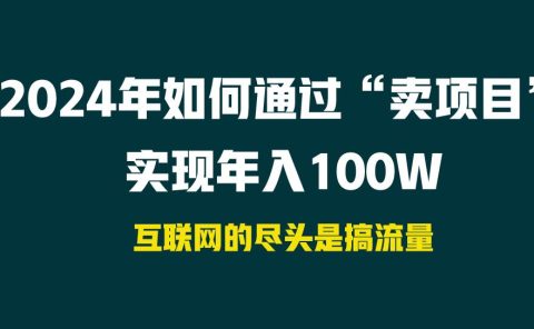 2024年如何通过“卖项目”实现年入100W