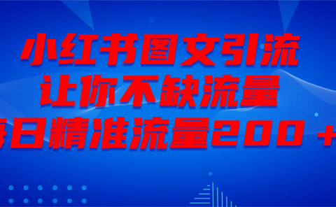 最新！小红书图文引流，全面解析日引300私域流量，是怎样做到的！
