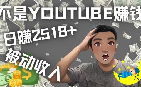 看视频也能被动收入，千次观看赚22美元-日赚2518+（不是YOUTUBE赚钱）