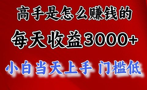 一天收益3000左右，长期项目，很稳定！