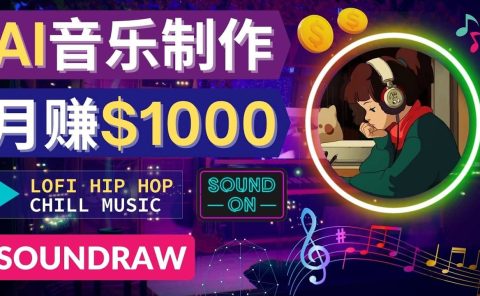 无需任何音乐基础: 使用AI软件制作Lofi Hip Hop Chill Music 月赚1000美元