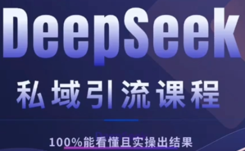 DeepSeek私域引流课程,小白也能看懂,实操必出结果,日引目标客户200+